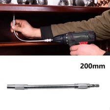 Screwdriver Bit Extension Snake Bit 200mm Flexible Shaft 1/4in Hex Drill Holder