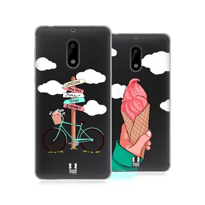 HEAD CASE DESIGNS SUMMER ADVENTURE SOFT GEL CASE FOR NOKIA PHONES 1
