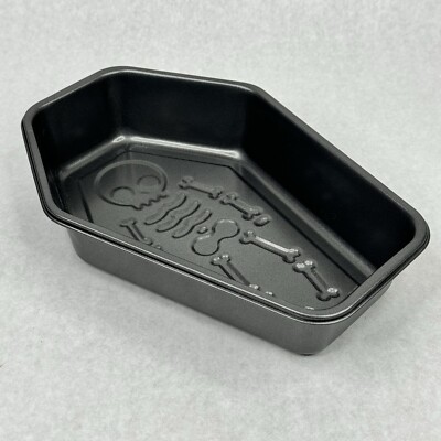 Unbranded Halloween Skeleton Coffin Non-stick Loaf Pan 6 Cup Capacity NEW