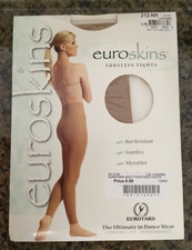 EUROSKINS Footless Tights Style 212 Microfiber Caramel Adult Size L/XL NWT