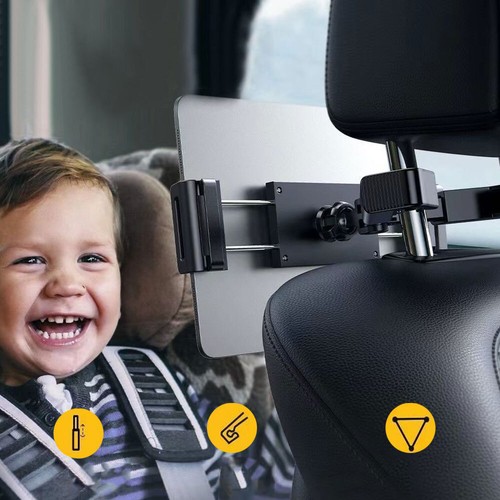 Telescopic Car Phone Tablet Holder Anti Shake Stand Mount 4-12.9 inch for iPad - Afbeelding 9 van 12