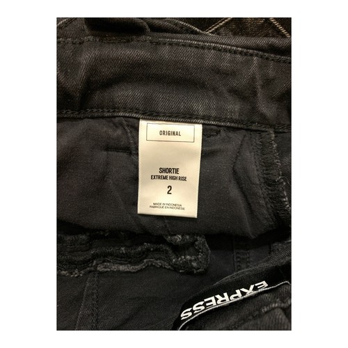 Express | Extreme High Rise Shorts | schwarz Denim | Größe 2 | 28"" - Bild 3 von 3
