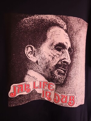 Supreme Logo Barrington Levy Jah Life In Dub Tee Made In USA Navy 