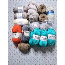 Cascade Yarns Pacific Chunky 5 Teal 60 Acrylic 40 Superwash Merino Yarn Bundle