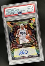 2022-23 Obsidian Paolo Banchero Rookie Eruption Auto Yellow RC #/10 PSA 10