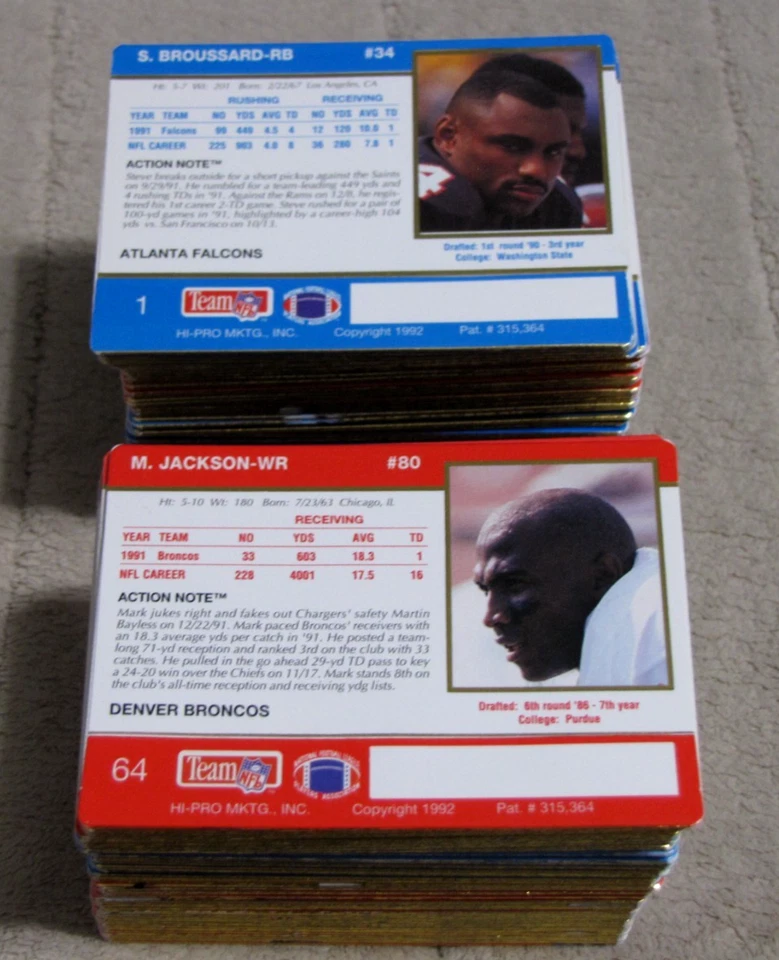 1992 Action Packed Football (Pick Choose Complete) - Image 2 of 2