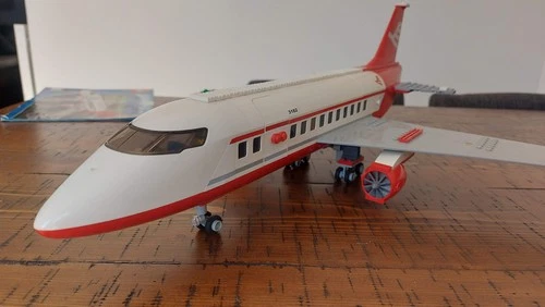 Retired Lego City Airplane (Jet) and Pilot from 2010 Airport Set