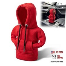 Car Gear Shift Hoodie, Universal Gear Shift Knob Cover, Funny Mini Shifter Red