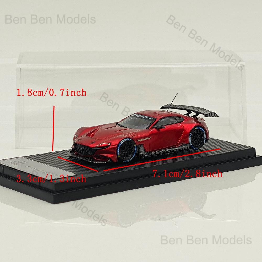 Glory 1:64 RX Vision GT3 Coupe Racing Sports Model Red Diecast