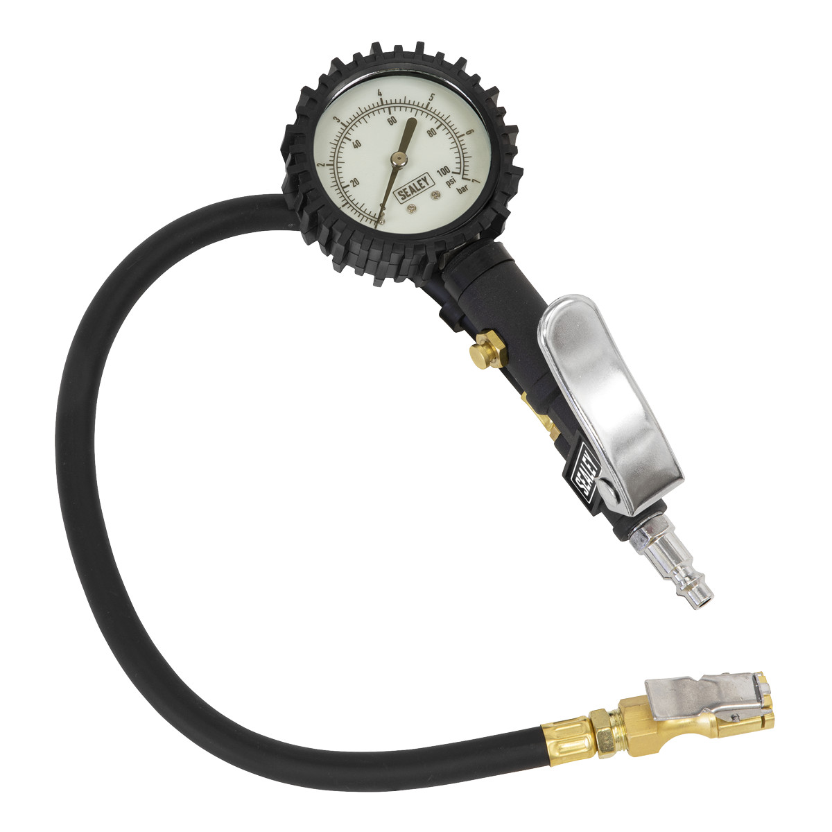 Tyre Inflator with Clip-On Connector