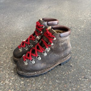 VTG Richard Pontvert (Paraboot) high-top climbing boots suede leather red laces Leather lace up boots Paraboot Brown size 7 US in Leather  main image 4