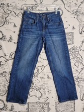 Wonder Nation Relaxed Fit Boys Jeans Size 10 Blue Denim Adjustable Waist