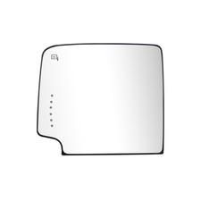 Left Driver Side Heated Towing Mirror Glass Upper Fit for Chevy Silverado f...