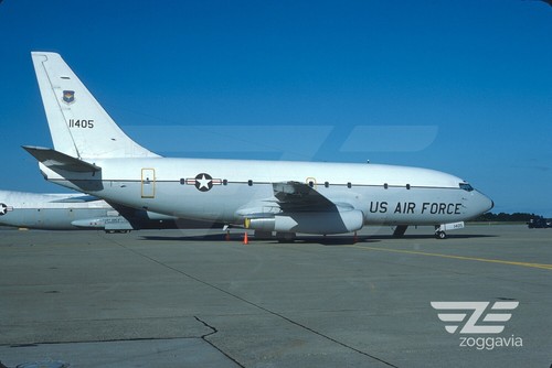 Aircraft Slide 71-1405 Boeing T-43 U.S. Air Force, USAF, 1984