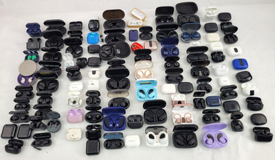 LOT OF 100 Skullcandy ALTEC TOZO Brookstone Generic In-ear Bluetooth Earbuds (2)
