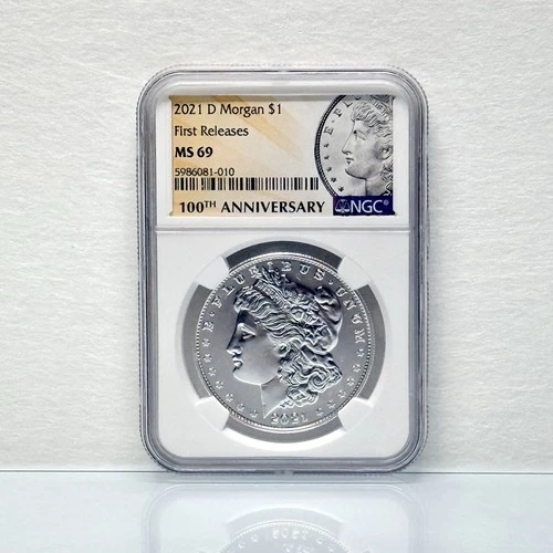 2021 Morgan Silver Dollar [DENVER (D)] NGC MS 69 [FIRST RELEASES FR]