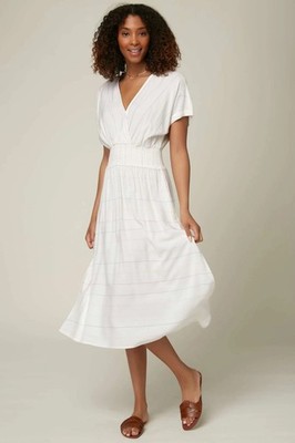 ciara midi dress Bebe Women's Foil Rib Tan Maxi Dress