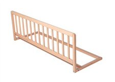 Safetots Bed Rail Wood, Wooden Bed Guard, Natural, 110cm Wide x 38cm High