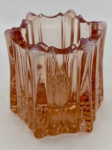 Fenton Vulcan Opalescent Glass Pink Toothpick Holder