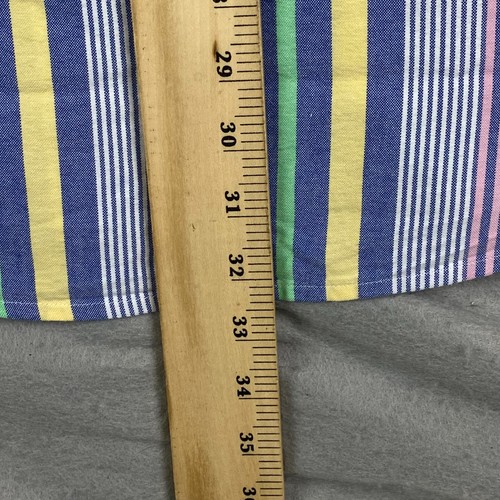 Polo Ralph Lauren Shirt Mens L Oxford Pastel Fun Stripe Flesh Pony Vertical - Photo 16/17