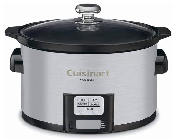 Cuisinart PSC-350 3-1/2-Quart Programmable Slow Cooker, 3.5 Quarts, Silver 