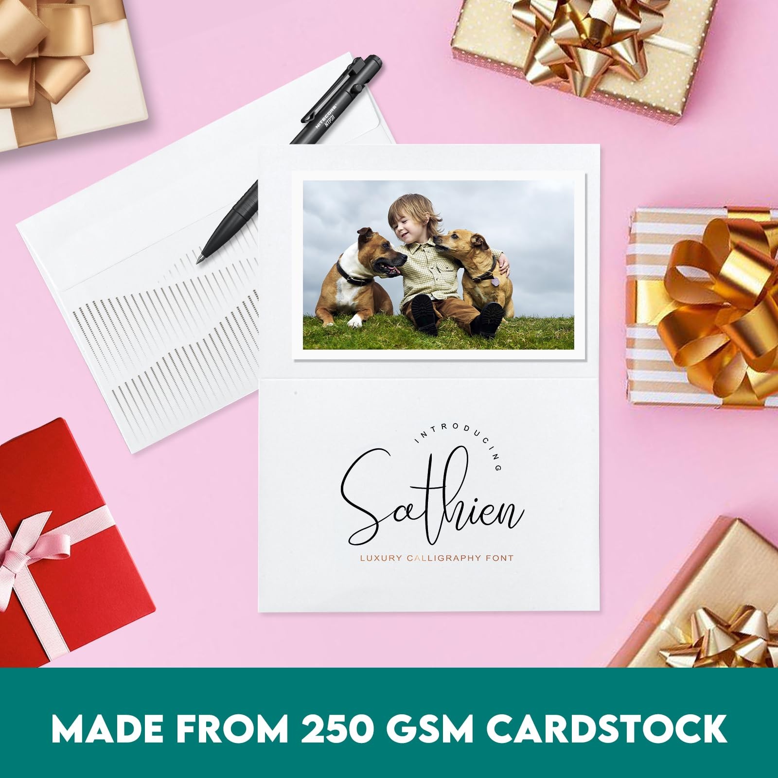 100 Pack 4x6in Blank Cards with 100 Envelopes DIY Greeting Thank You ...