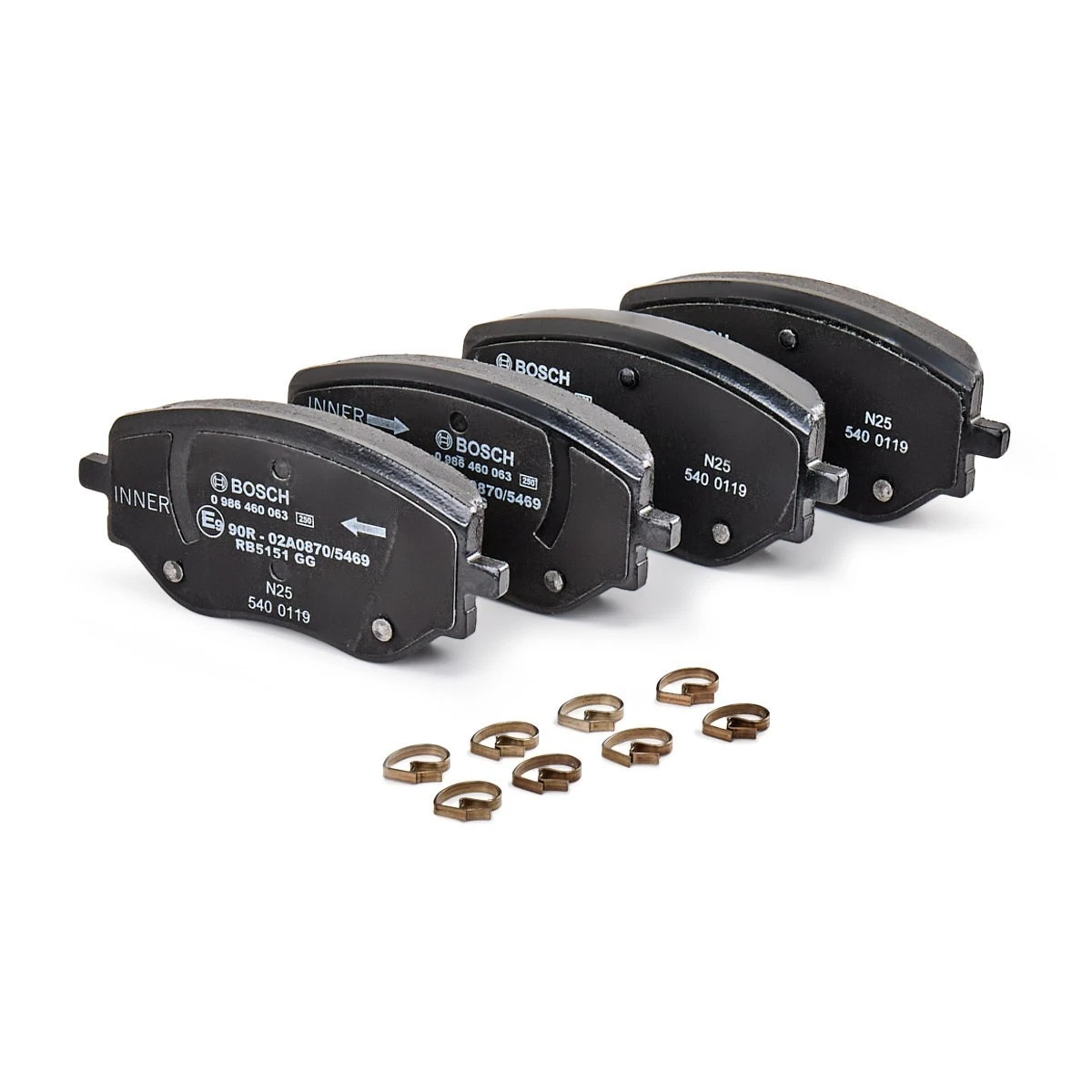 Kit Pastiglie Freno BOSCH 0986494114 FIAT 500 C (312) 1.3 D Multijet KW 55 CV 75