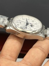 2025 Longines Master Collection Triple Date Chronograph Moonphase, Silver Dial 4