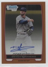2012 Bowman Draft Chrome Picks Orange Refractor 10/25 Deven Marrero Auto 5qi