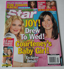 DREW BARRYMORE Courteney Cox Halle Berry Olsen Twins Star Magazine Trump 2004