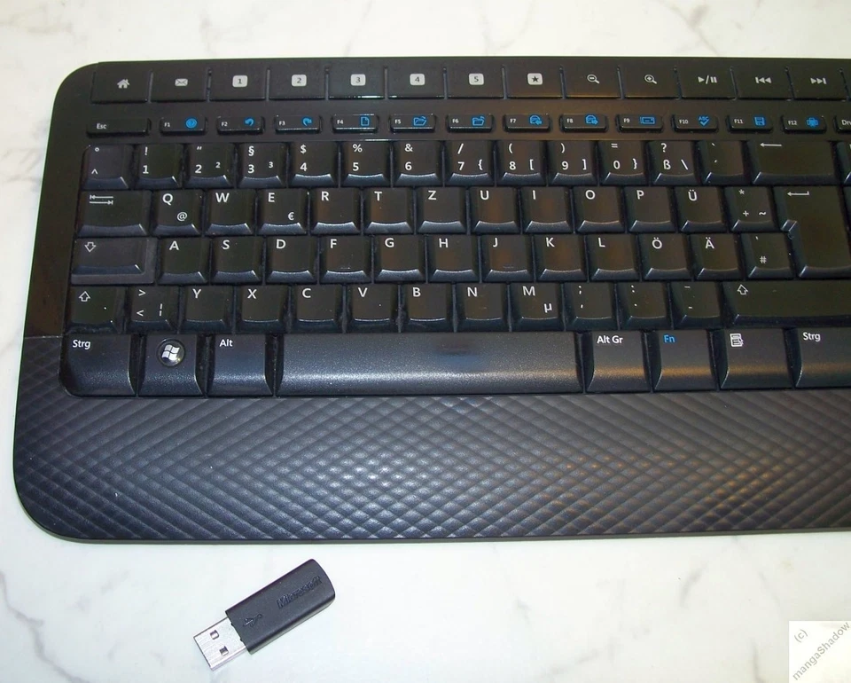 Funk Tastatur Maus Set - Microsoft Wireless Keyboard 2000 Deutsch QWERTZ _n0 - Bild 3 von 4