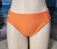 NWT Cupshe One Piece Bikini Swimsuit Bottom Size Small Coral With Open Sides.