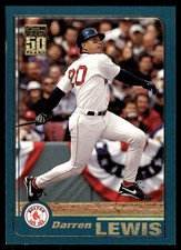 Darren Lewis 2001 Topps #133 Boston Red Sox MLB READ FREE SHIPPING AutographDen