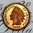 * 1909 * PRISTINE++ BLAZING RED GEM PROOF INDIAN HEAD PENNY * FROM COLLECTION