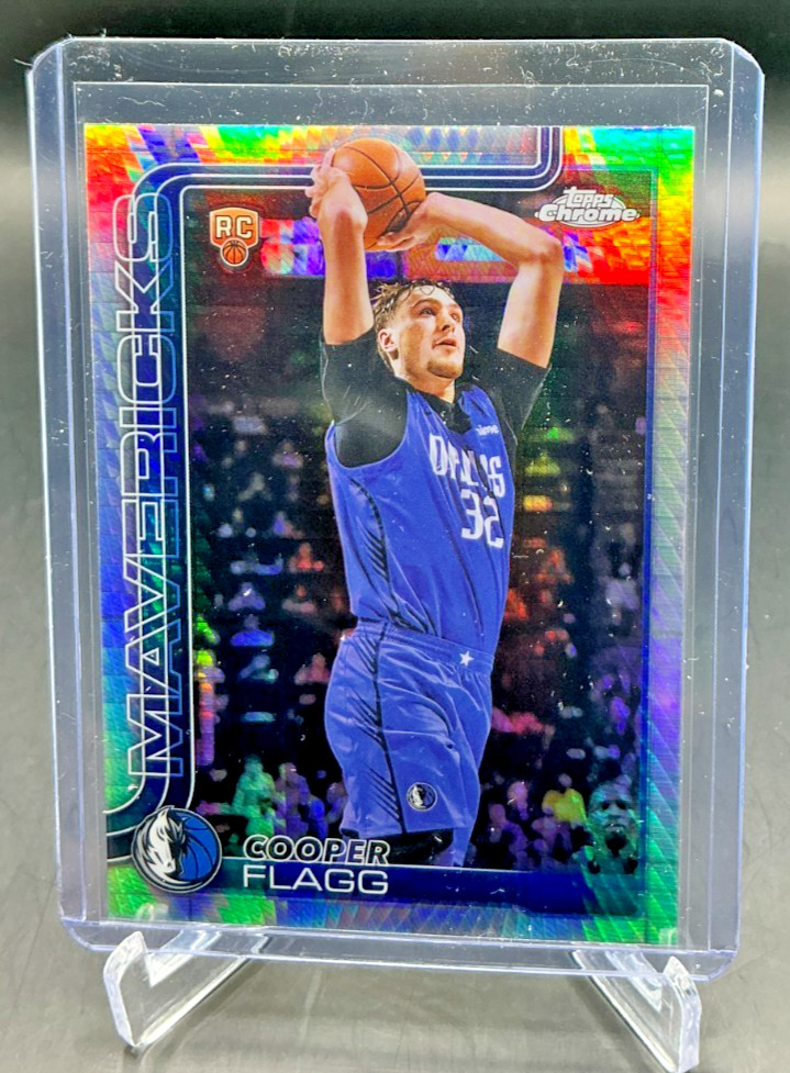 2025/26 Topps Chrome COOPER FLAGG RC Prism Refractor #251 Mavericks