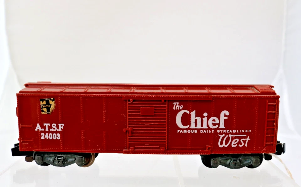 American Flyer 1958 Car 24003 Tuscan Painted The Chief White Letters Paper Logo - Image 2 of 4