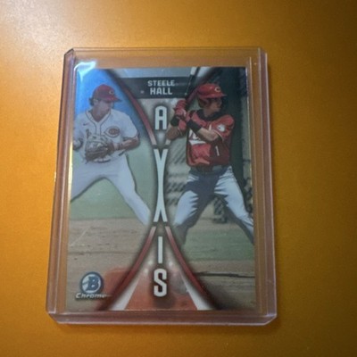 Topps 2025 Bowman Draft Steele Hall Reds Axis (Axe) Insert #A-3