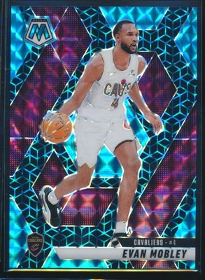 2024 Panini Mosaic Evan Mobley Spectris Blue Prizm #133 /25 Cleveland Cavaliers