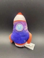 Toy Works Outer Space Rocket Ship Plush 5” Doll Spaceship UFO Galaxy Missile