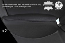 Schwarz Nähte 2X Rückseite Tür Armlehne Leder Bezüge Für Rover 75 & MG Zt 99-05
