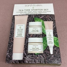 Earth To Skin Tea Time Starter Set Cleanser, Day Cream, Night Cream, Eye Cream
