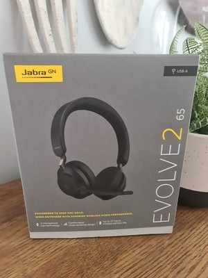 Jabra Evolve2 65 MS Stereo Bluetooth UC Headset MS Teams Google Business USB-A