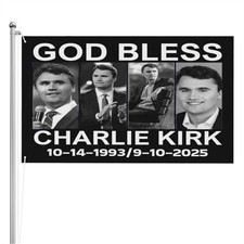 Charlie Kirk Memorial Flag America Freedom 3x5 Ft Charlie Kirk Flag Patriotic 1