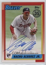2025 Topps Series 1 1990 Topps Baseball Auto Nacho Alvarez Jr #90A-NA Auto 1nc5