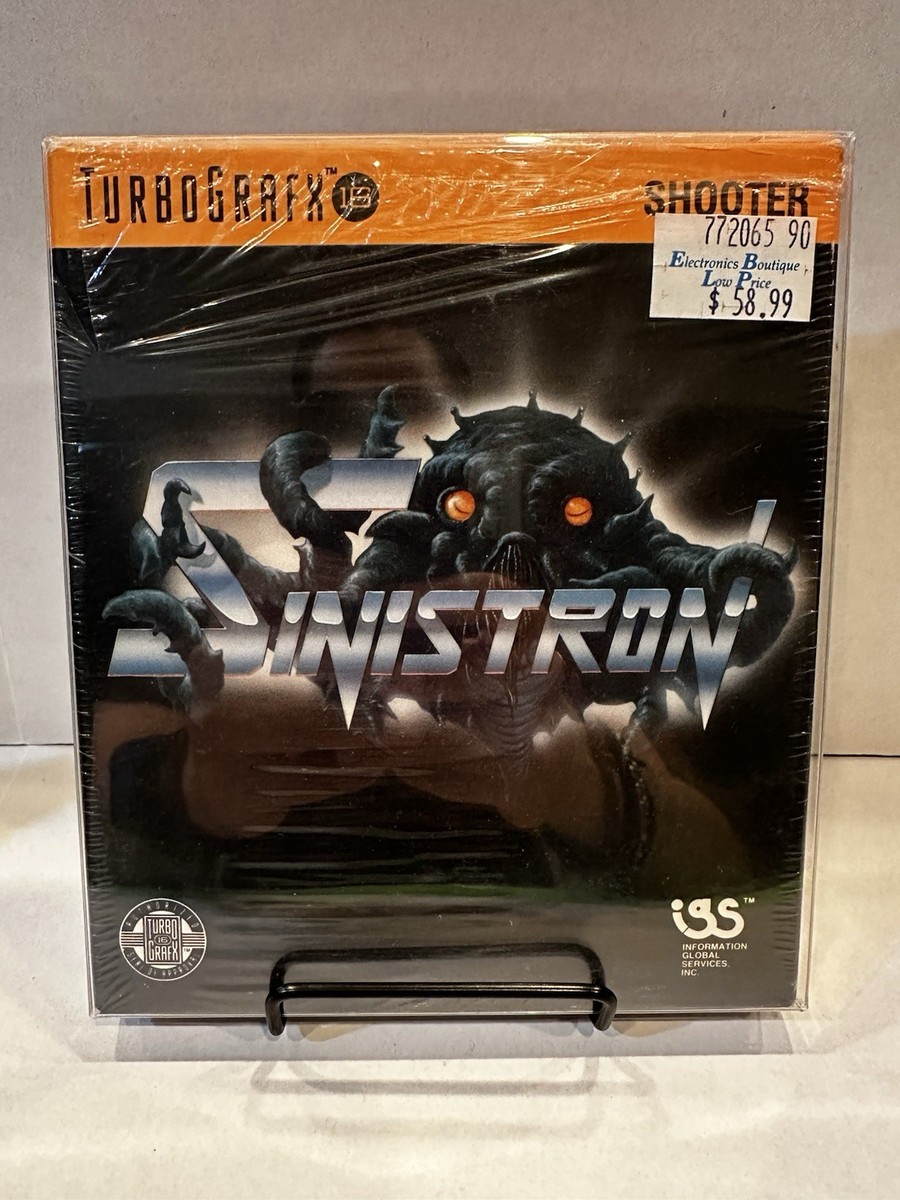 Sinistron Complete in Box! Turbografx 16 TG-16 CIB NEC DUO Hudson