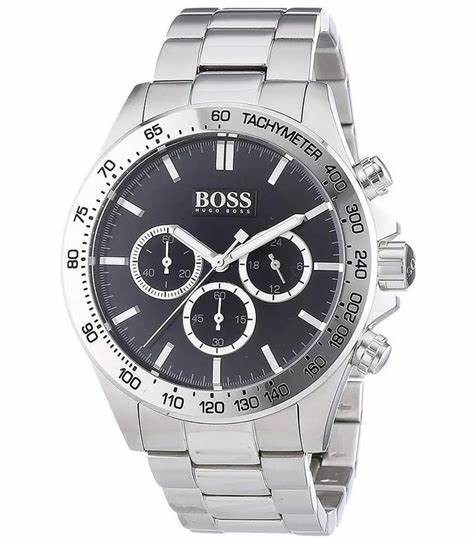 Hugo Boss HB1512965 Ikon Men's Quartz Chrono Stainless Steel Watch + Gift Bag