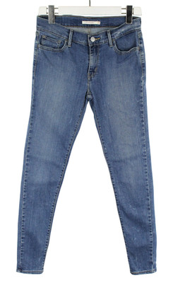 Levi's 711 Super Skinny Jeans Damen W29/L32 Neu Schnurrhaare Zip Fly Stretch