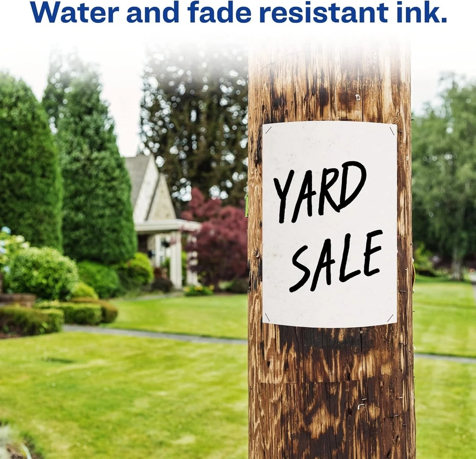 Marcador permanente Avery 98206 punta de cincel ancho MARCAS MUCHO - negro paquete de 36 nuevo en caja Foto 3 de 4