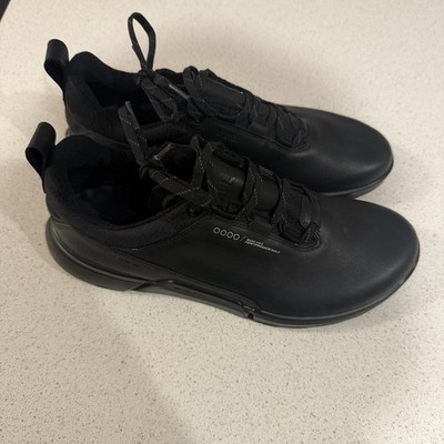 ECCO Biom H4 Golf Shoes Mens 41 US 7-7.5 Black Leather Gore Tex Spikeless