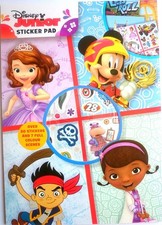 Disney Junior Activity Pad Over 30 Stickers Kids Fun Gift Mickey Mouse Sofia